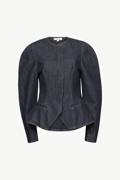 DENIM BUTTON BLAZER