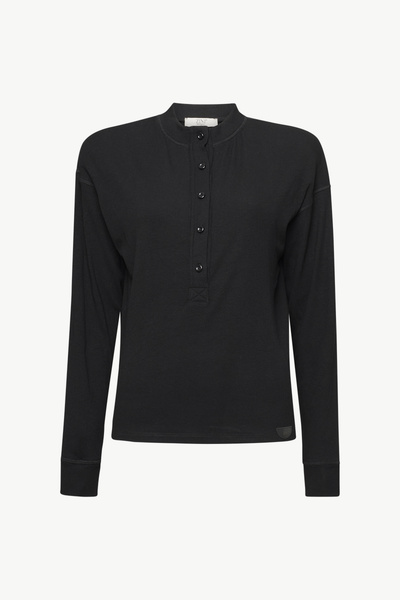 RIBBED TOP WITH BUTTONS
