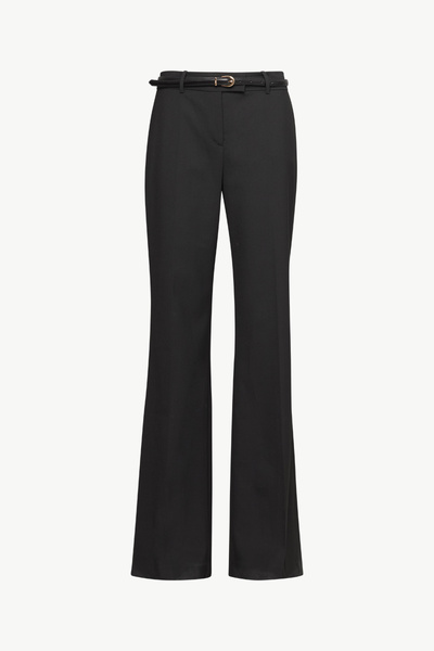WOOL PLEATED PANTS