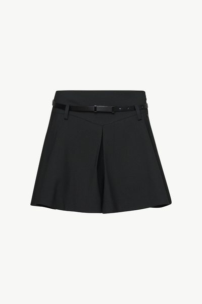 WOOL SKORT WITH BELT